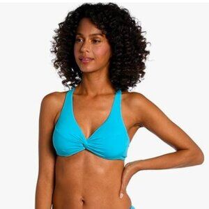 La Blanca Standard Island Goddess Over The Shoulder Underwire Wrap Bikini Top